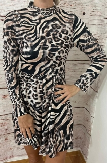 Nádherné podzimní šaty Leopard