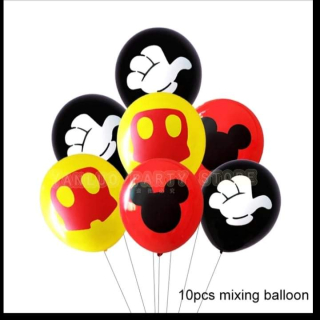 Balónky Mickey latex 10pcs