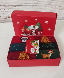 Vánoční dárková krabička ponožek 