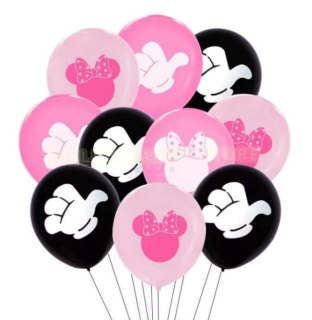 Balónky Mickey a Minnie 10pcs latex 