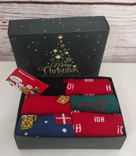 Vánoční dárková krabička ponožek pánské 