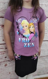 Komplet sukýnka a tričko Frozen fialová 