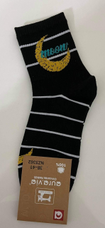 Ponožky love černo- žluté 