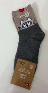 Ponožky zvířátka kočka 2