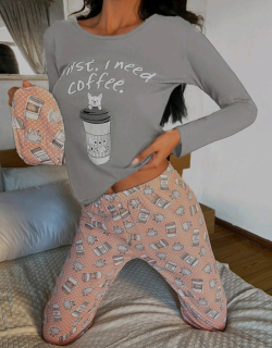 Pyžamo Potřebují kafe 