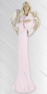 Andělka  s harfou růžová