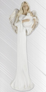 Andělka  s harfou bílá