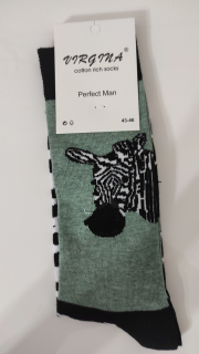 Pánské ponožky - zebra 