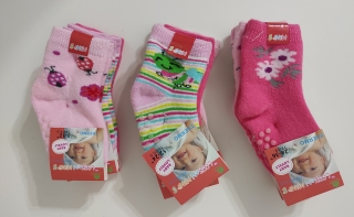 Dětské Thermo ponožky 0-36M 3ks balení dívčí