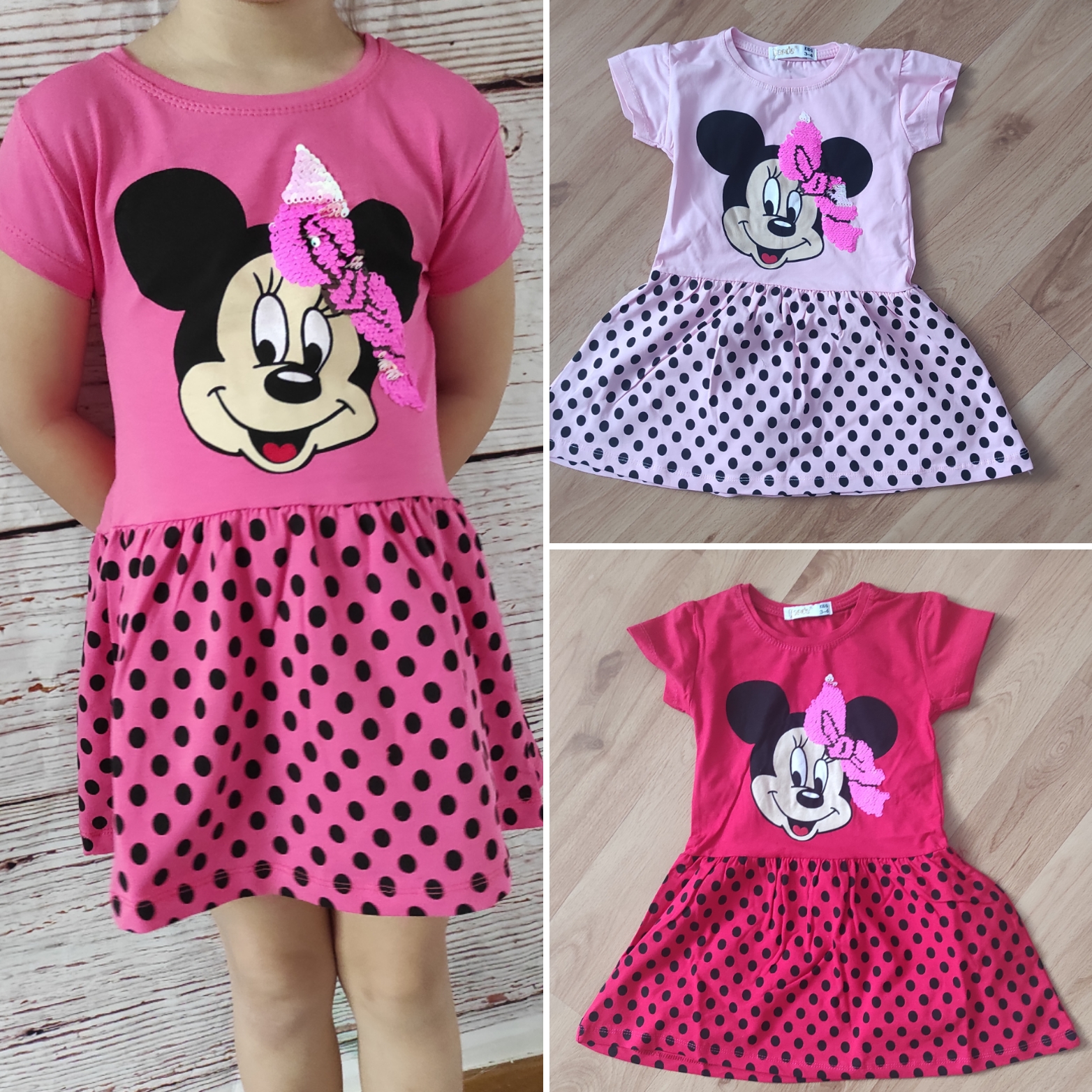 Šaty Minnie TM.ružová