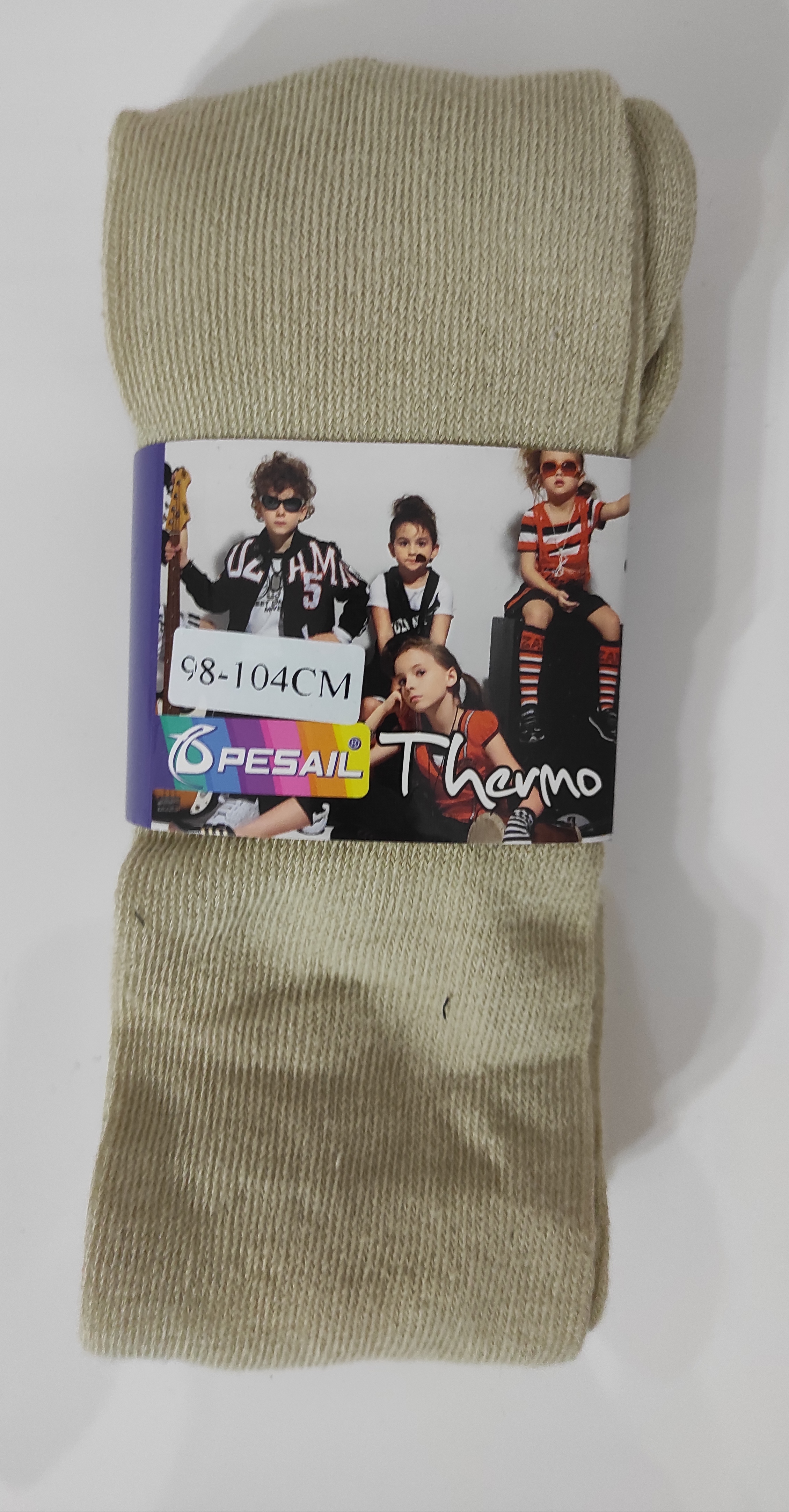 Punčocháče béžové Thermo 104/116