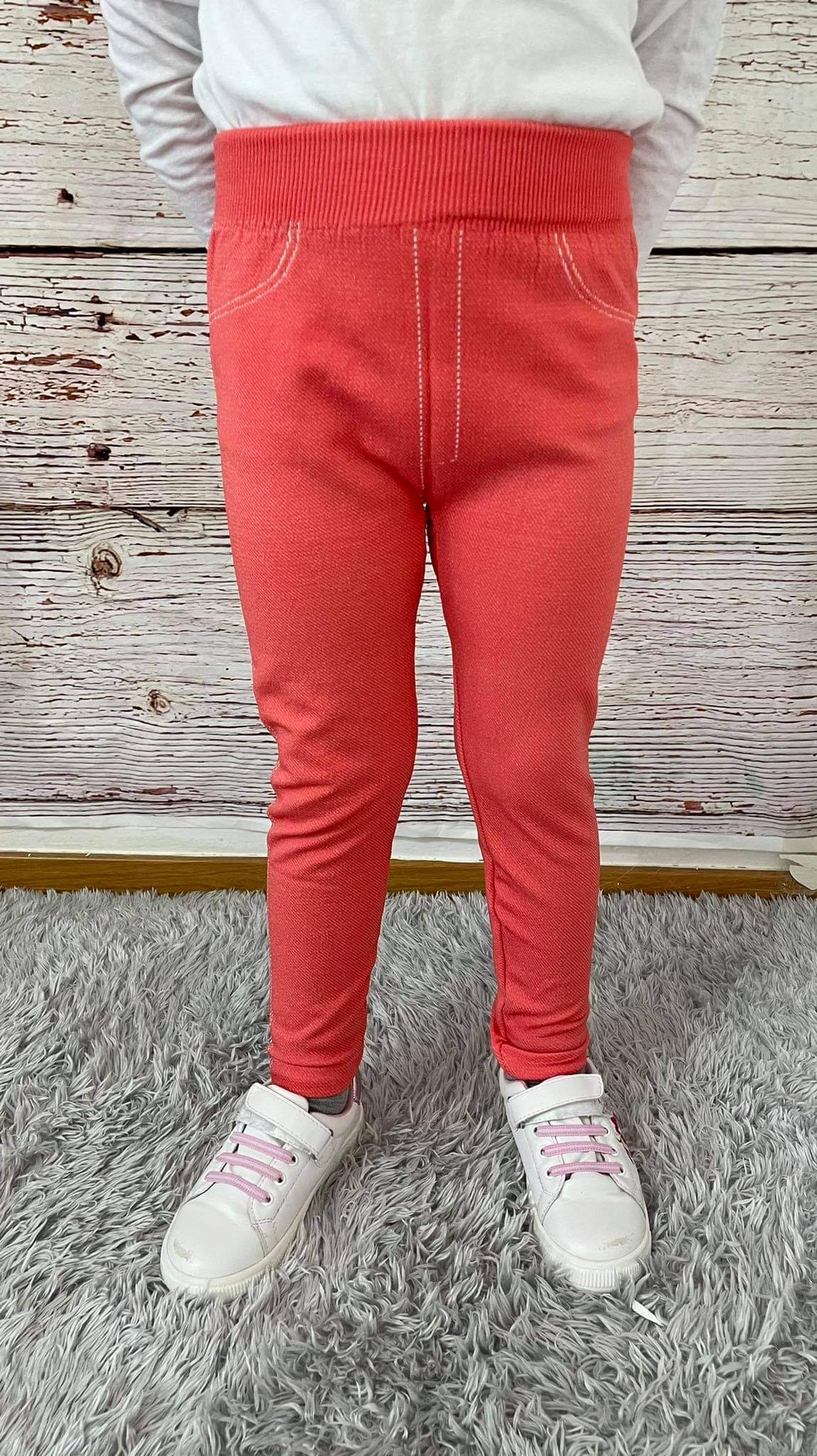 Oranžové dětské legíny 