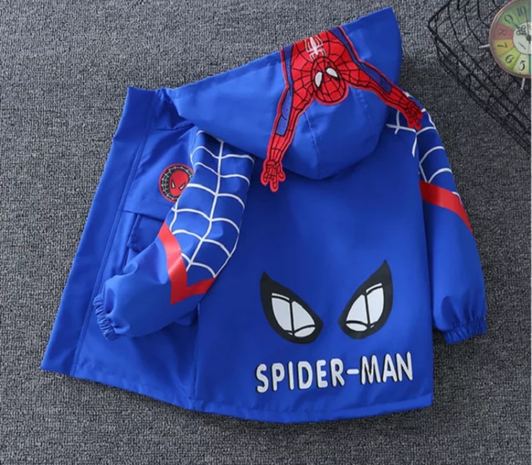 Bunda Spiderman modrá 110 a 130