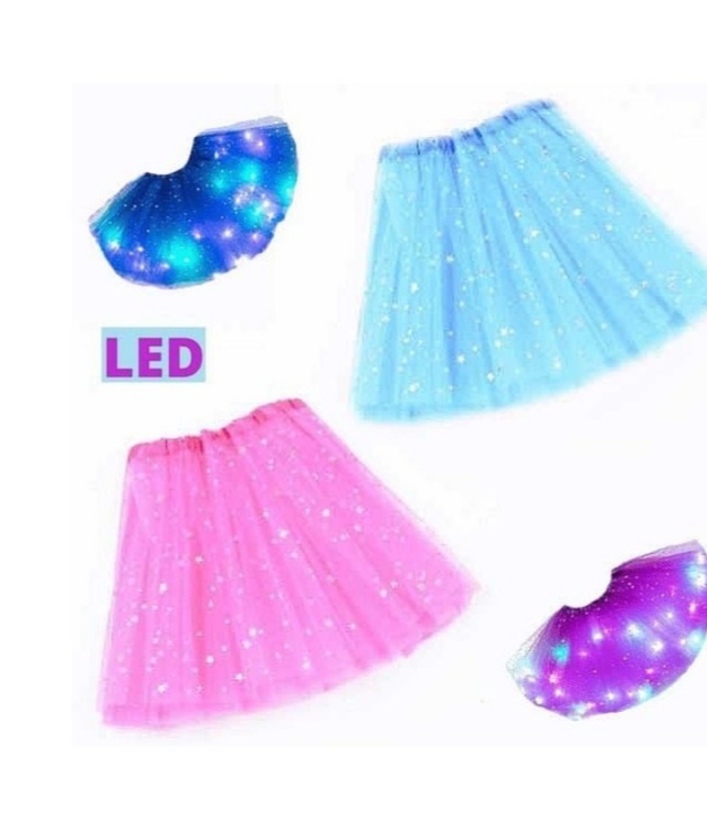 LED SVITICI SUKNE princess modrá 