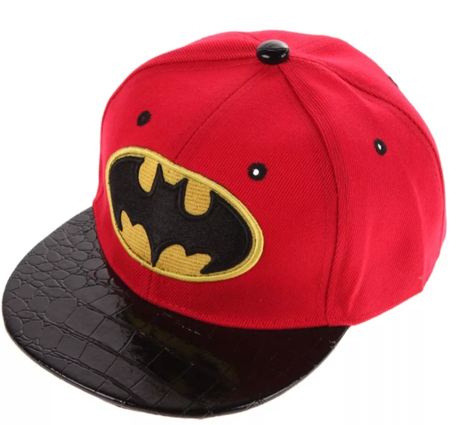 Kšiltovka Batman červena se znakem 
