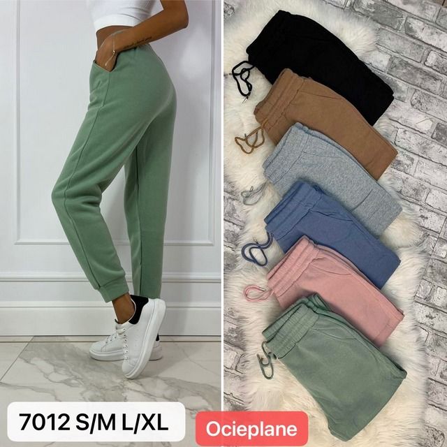 Zateplené tepláky zelené 