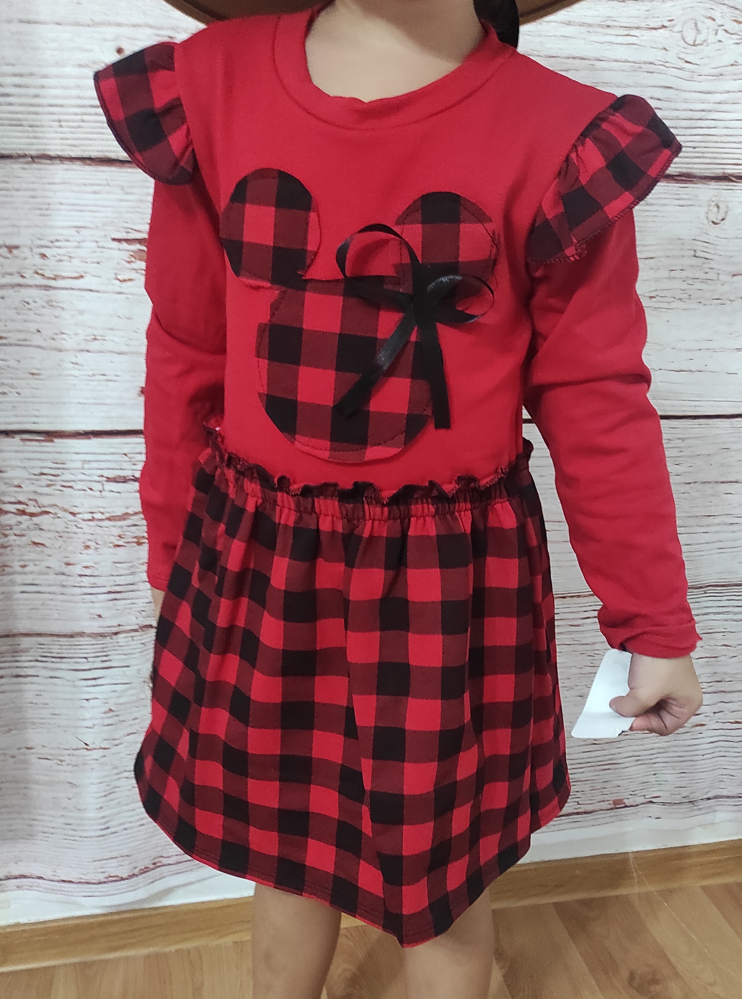 Vánoční šaty Minnie červená 