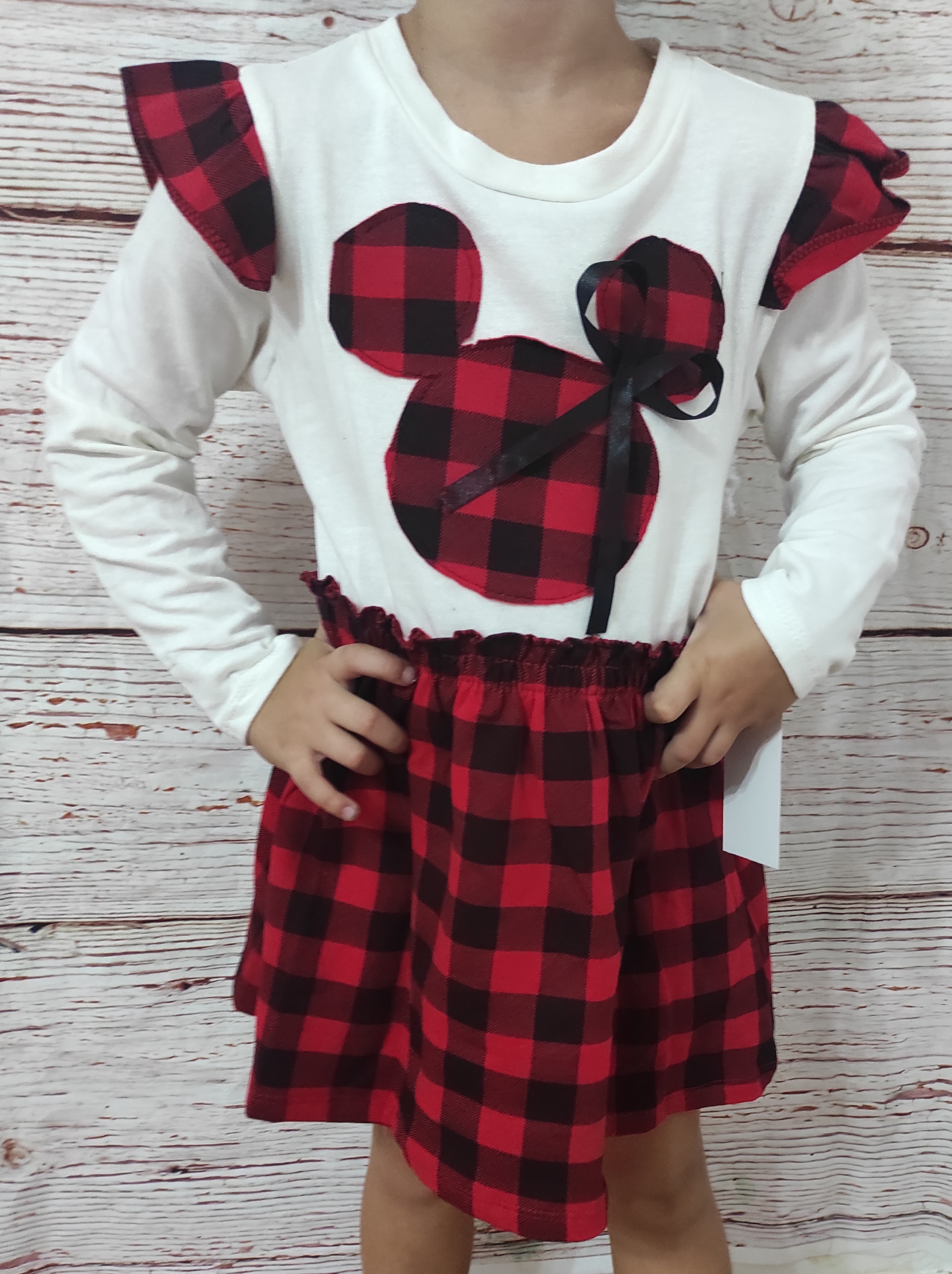 Vánoční šaty Minnie bílá