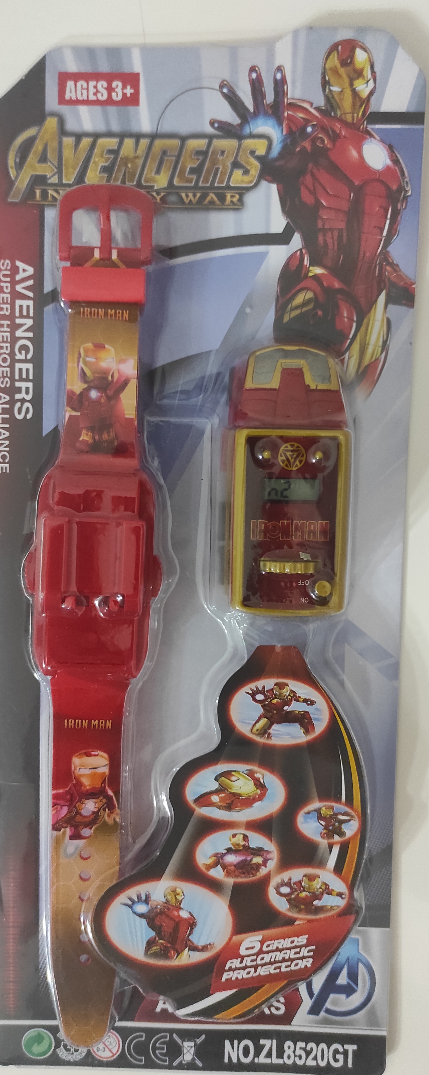 Hodinky 3D Avengers Autíčko Ironman