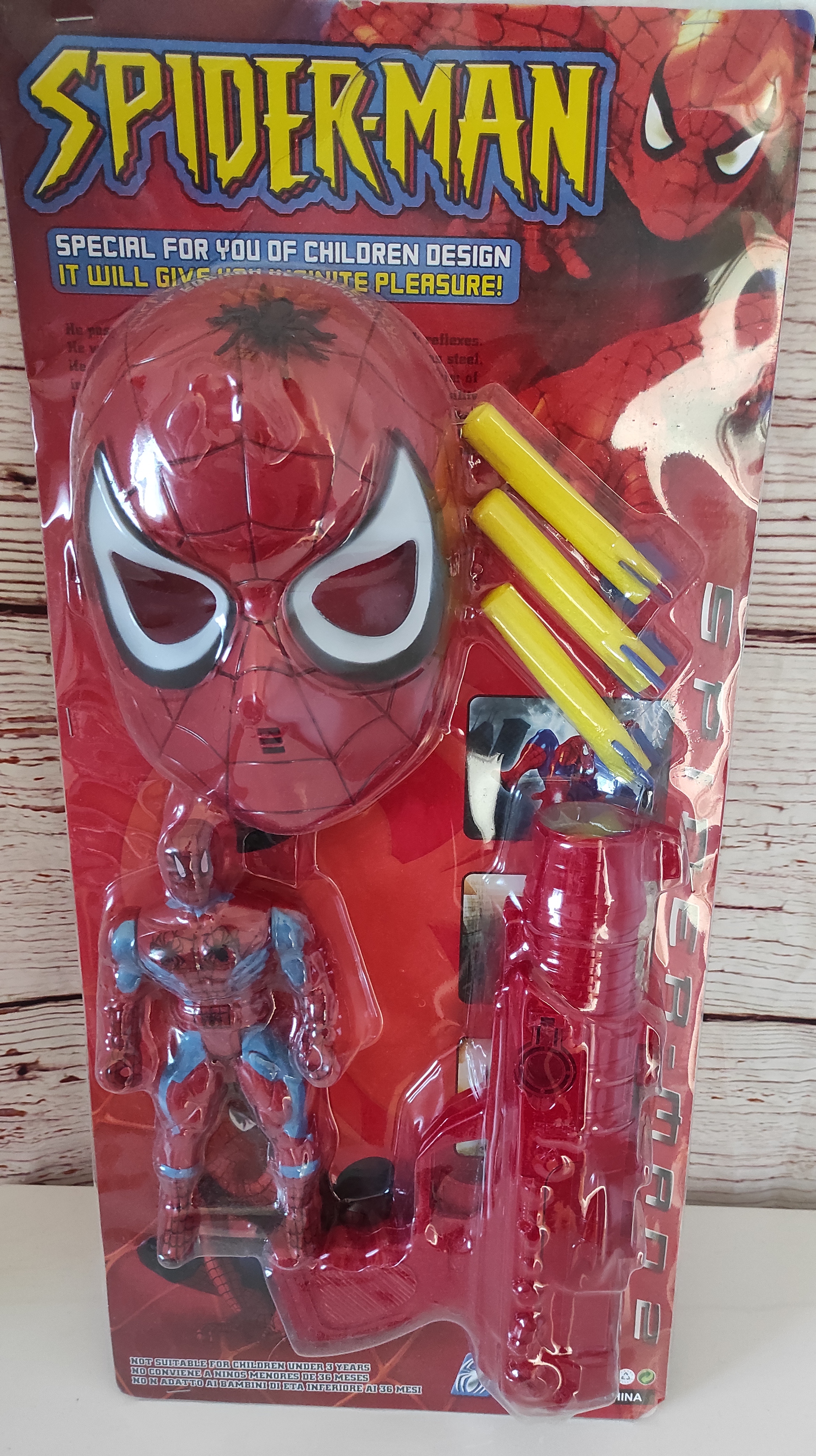 Sada Spiderman maska a pistole 