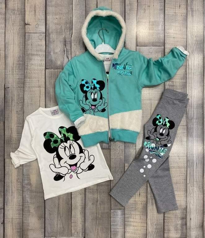Tyrkysovy komplet s Minnie 