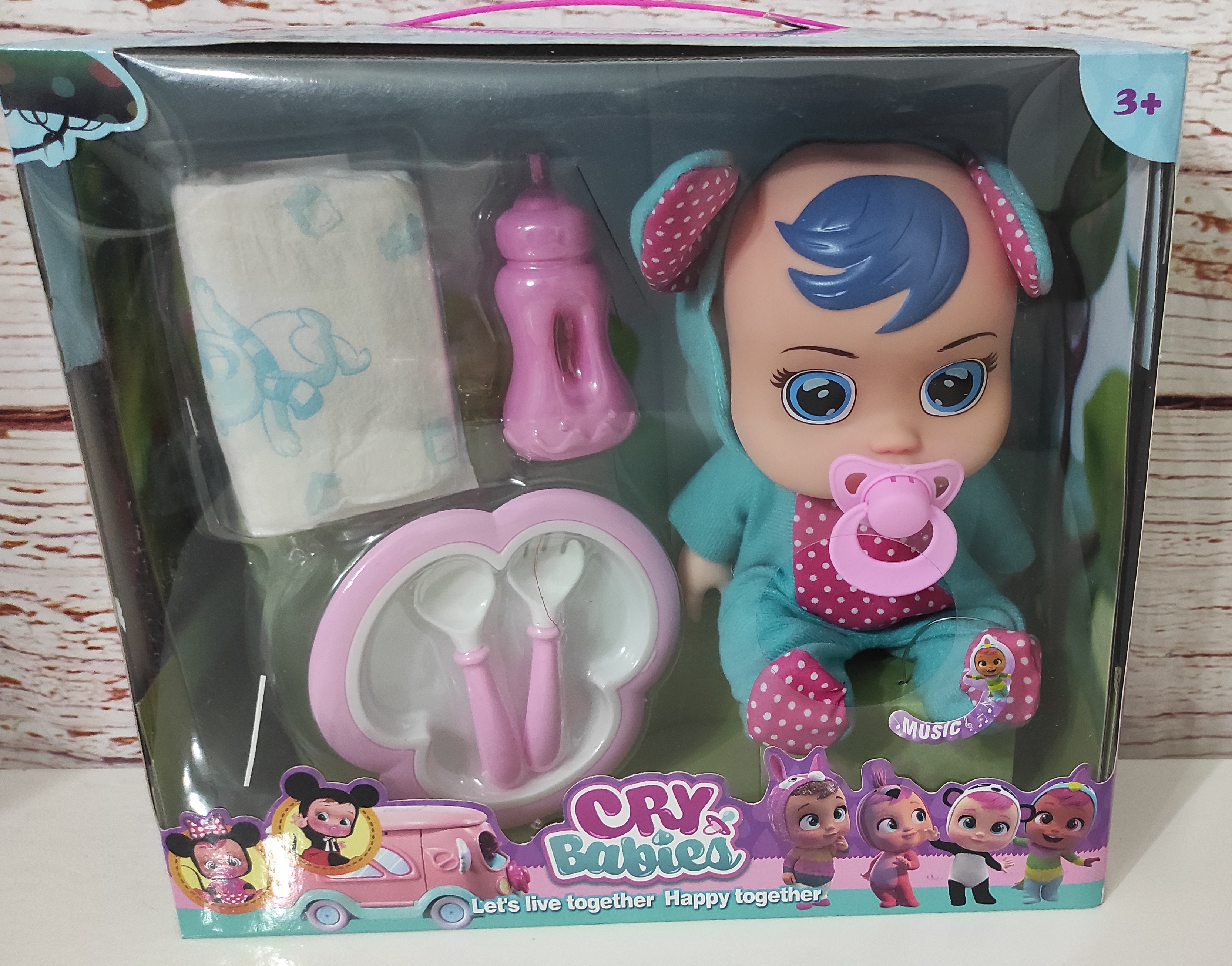 Sada cry Baby modrý 30cm 