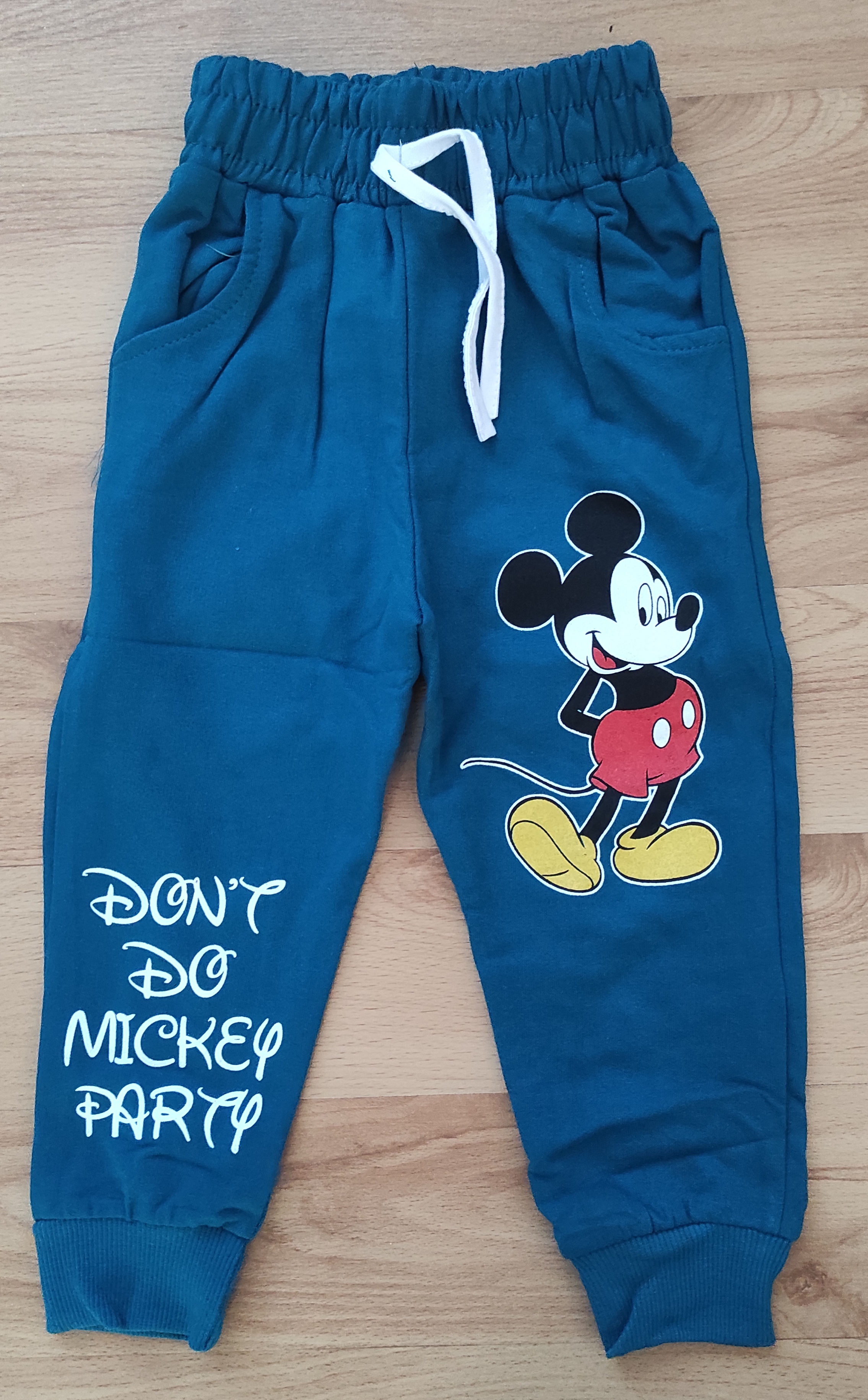 Tepláky Mickey Petrolej 0-4 roky 