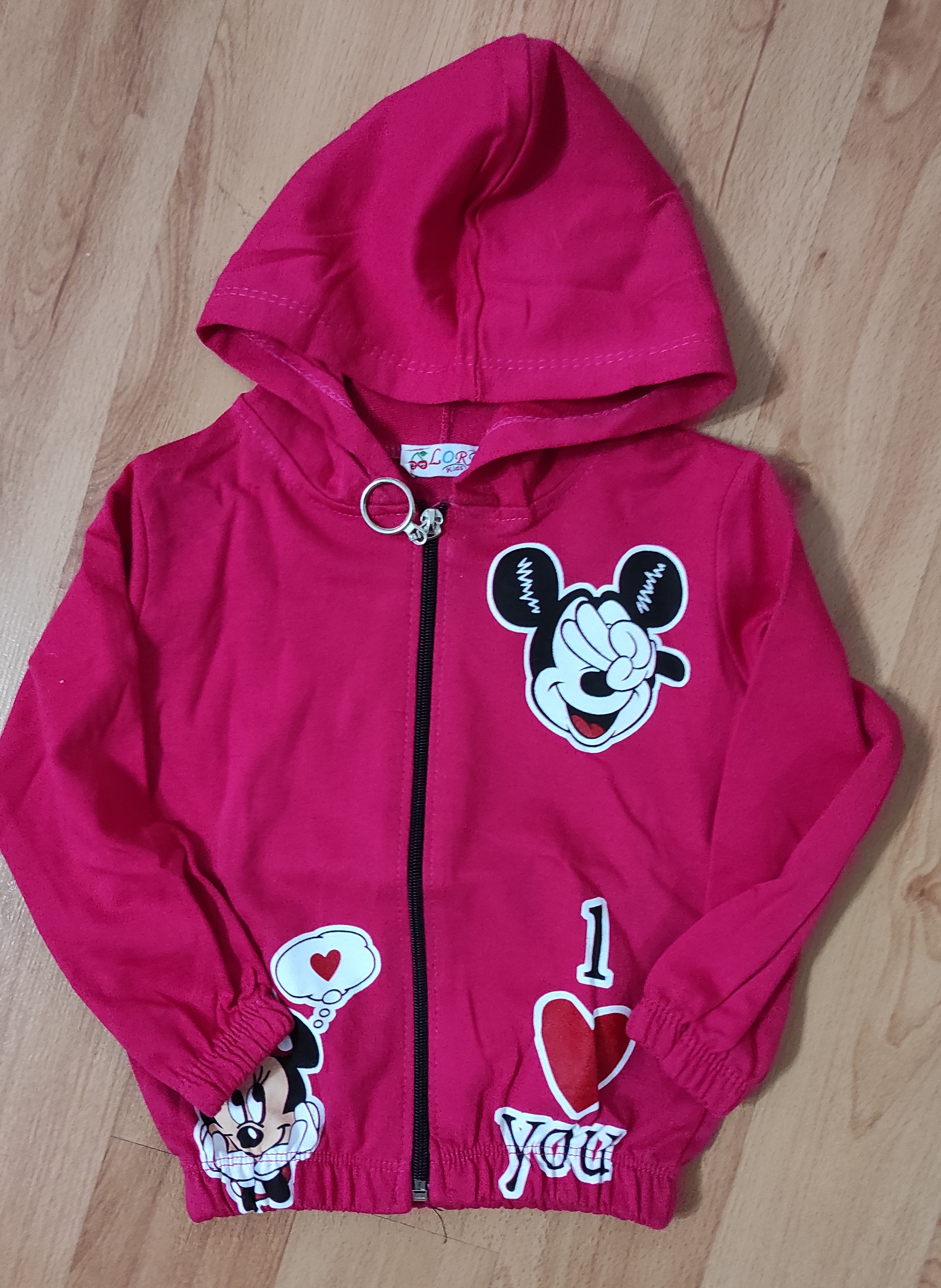 Mikina Minnie I love you TM.ružovæ