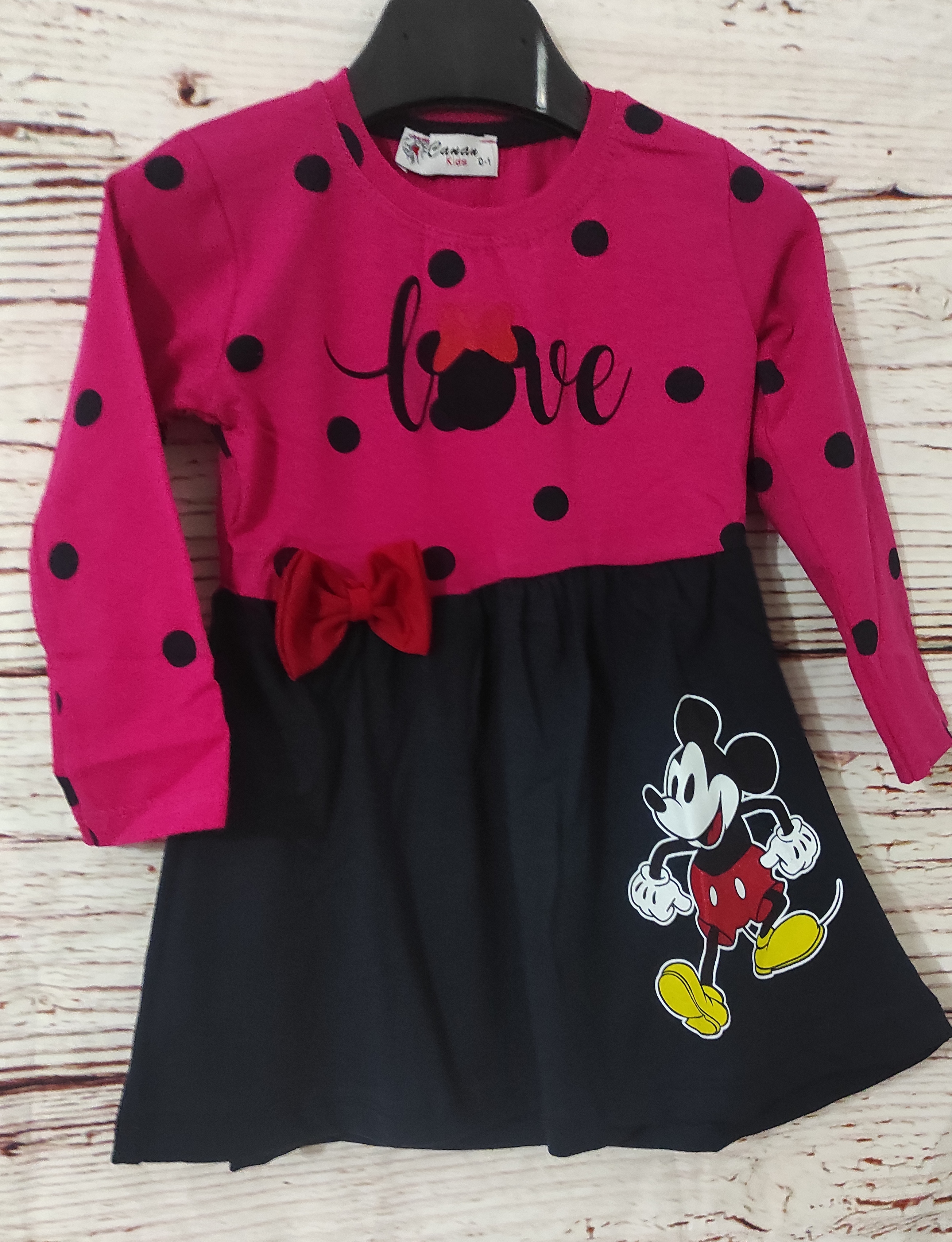 Šatičky Minnie Love 0-4 roky tm.ružové