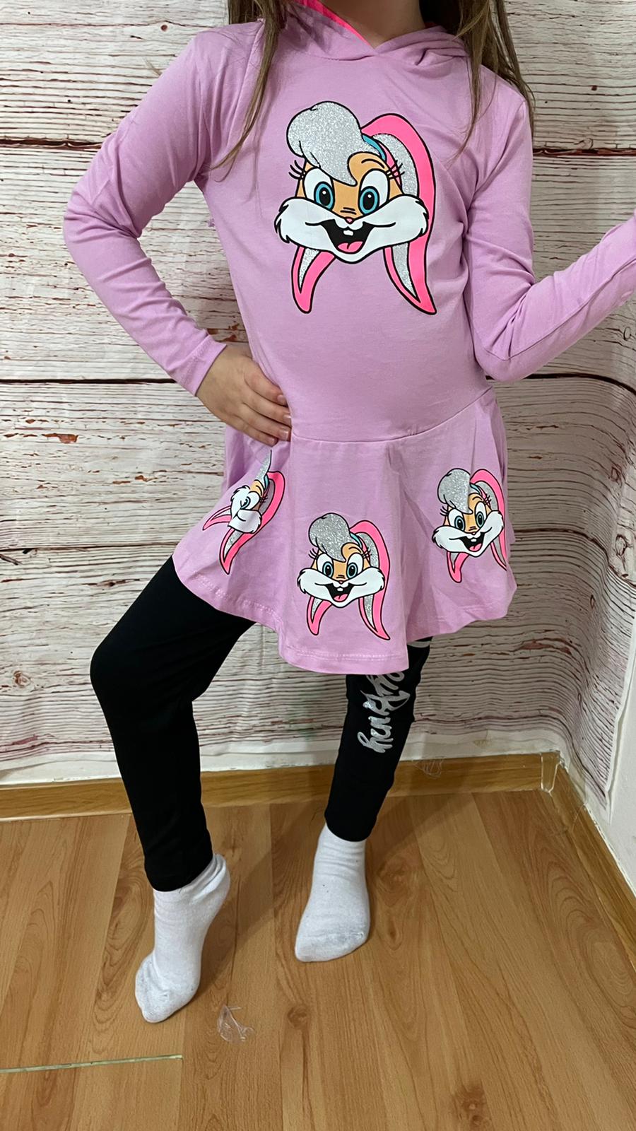 Králíčková souprava Bunny fialová 