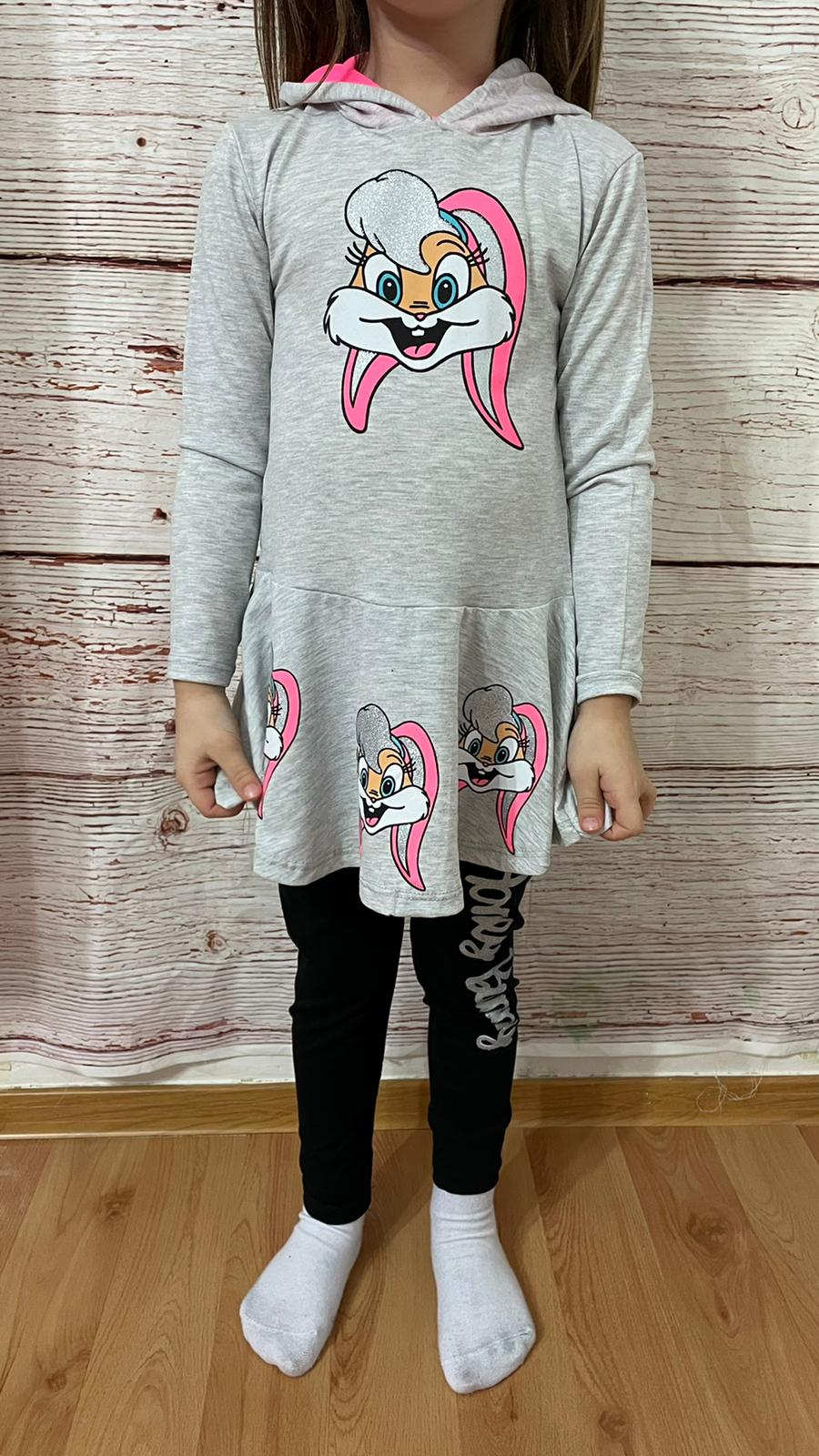 Králíčková souprava Bunny šedá