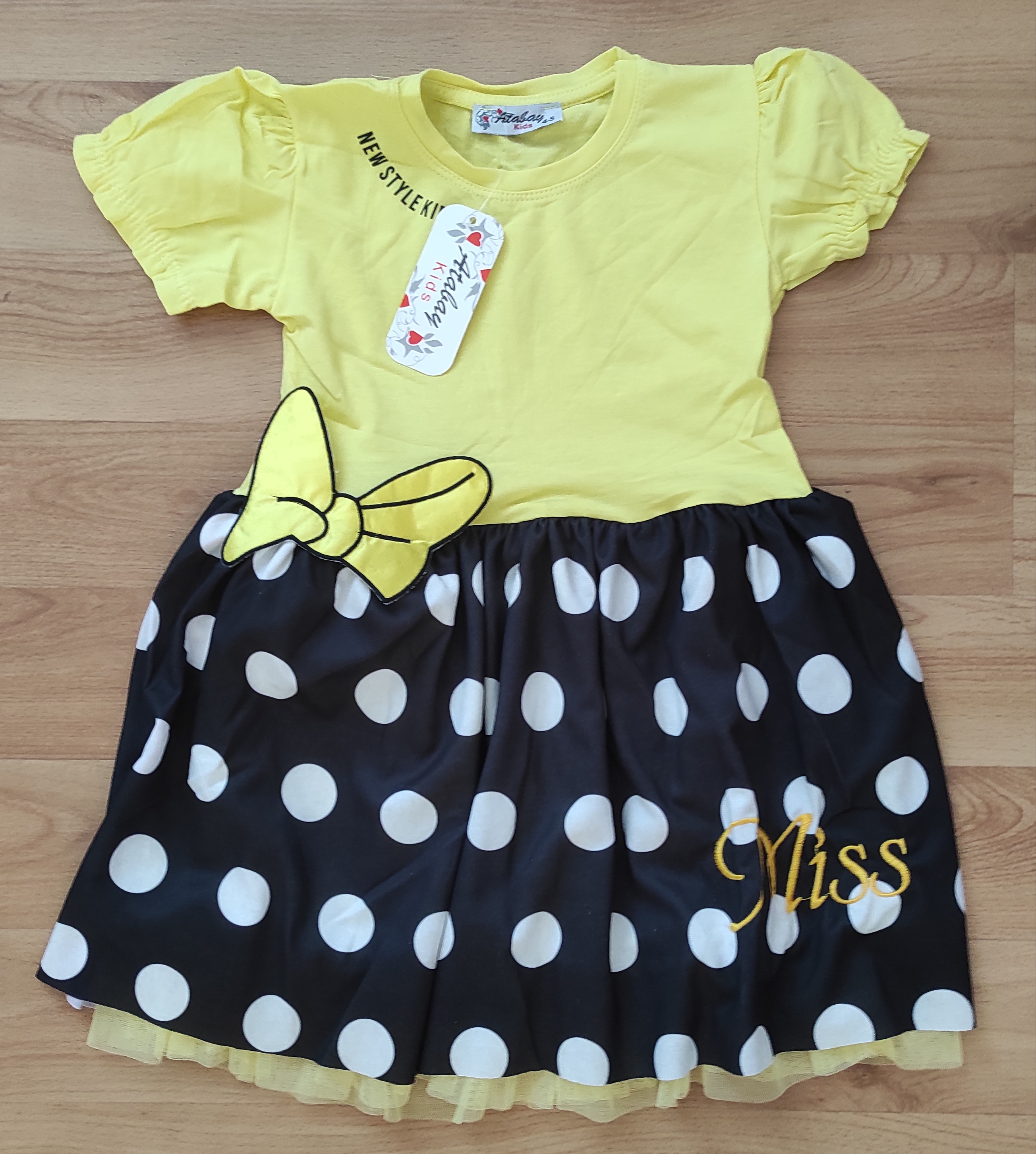 Šaty Minnie Candy mašle žluté 