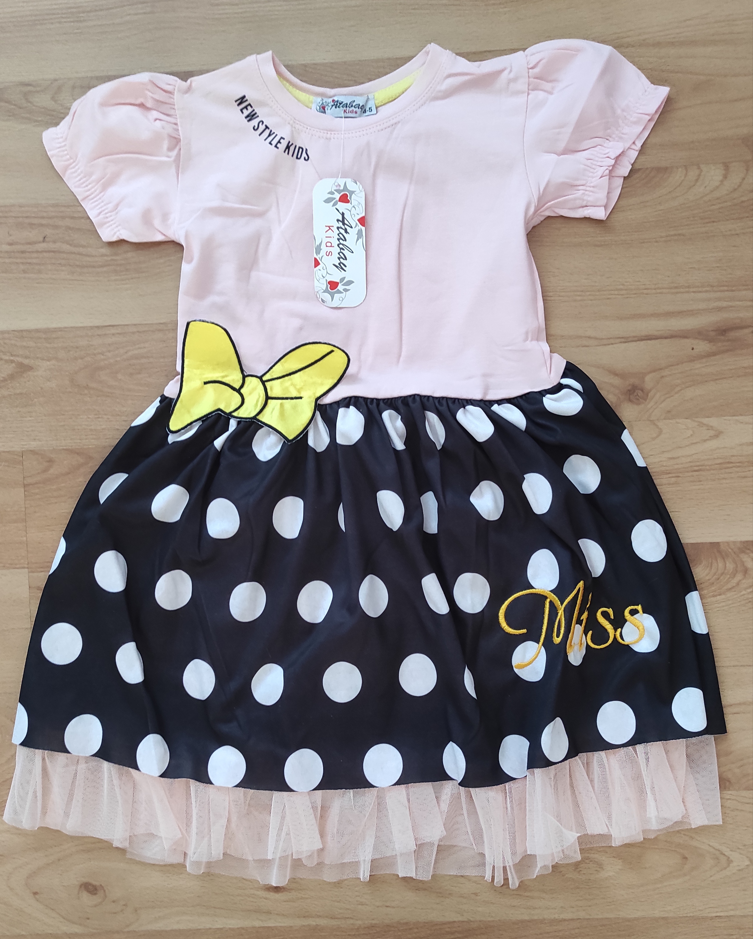 Šaty Minnie Candy mašle sv růžové 