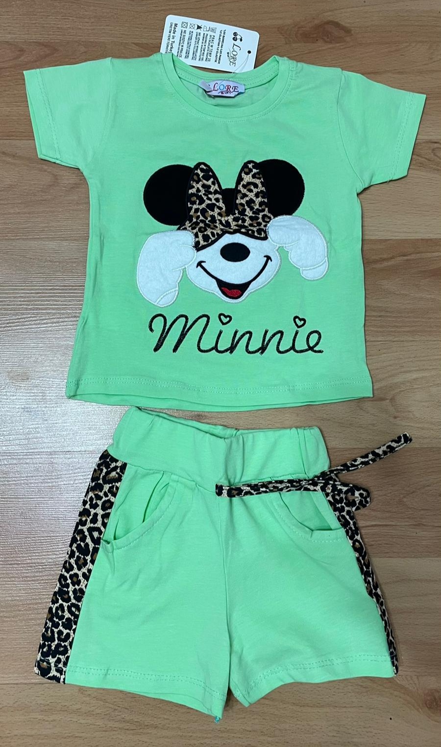 Komplet Cute Minnie Kraťasy a tričko Green 
