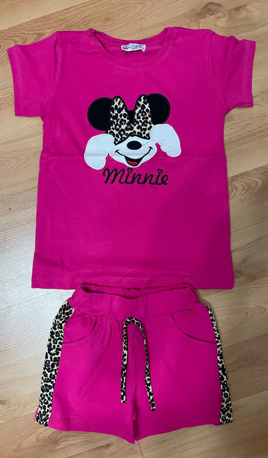 Komplet Cute Minnie Kraťasy a tričko vínová 