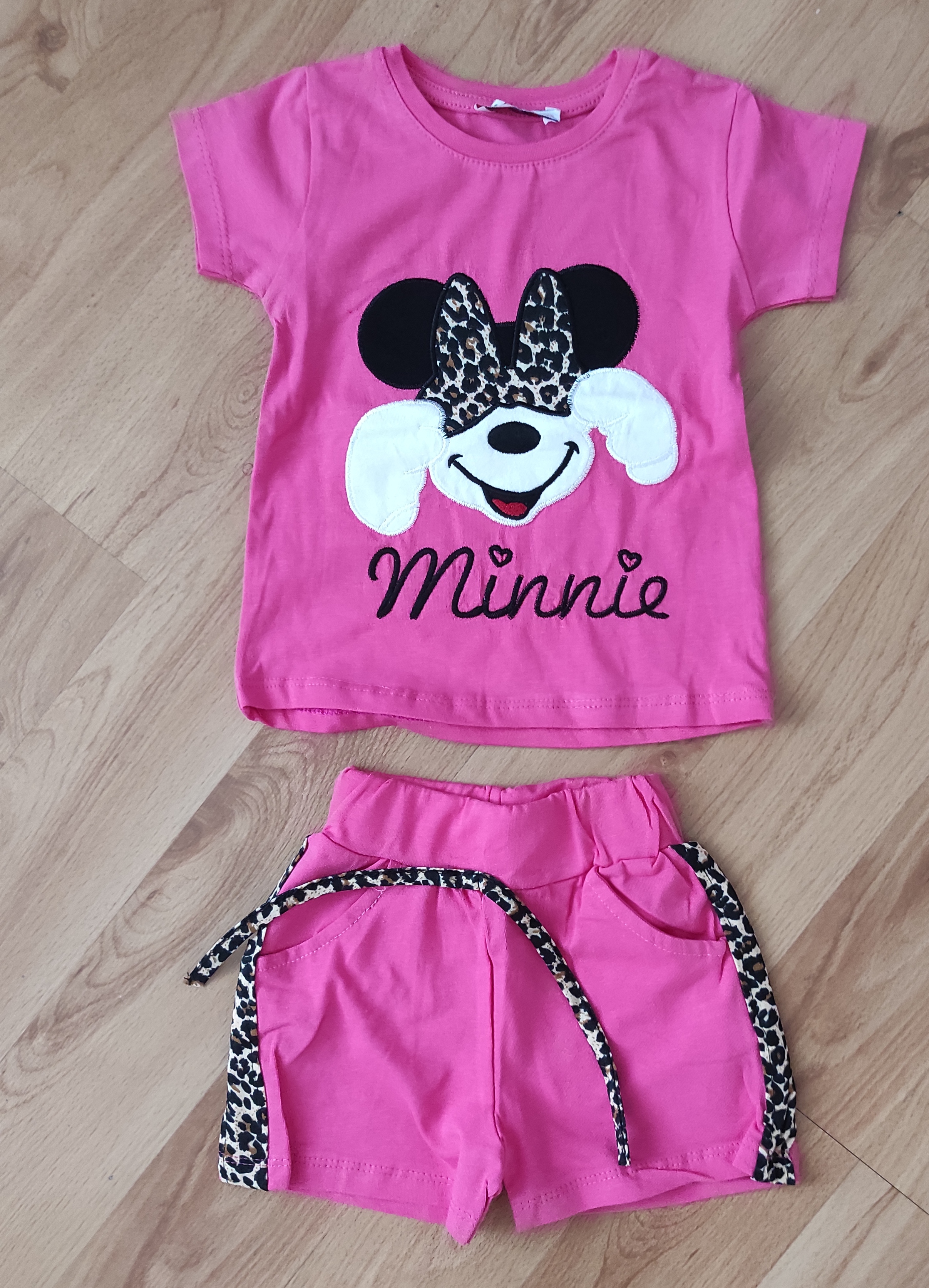 Komplet Cute Minnie Kraťasy a tričko malinová  