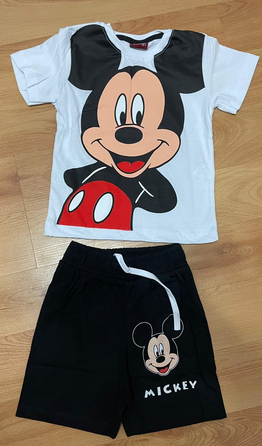 Komplet Mickey tričko a kraťasy bílá 