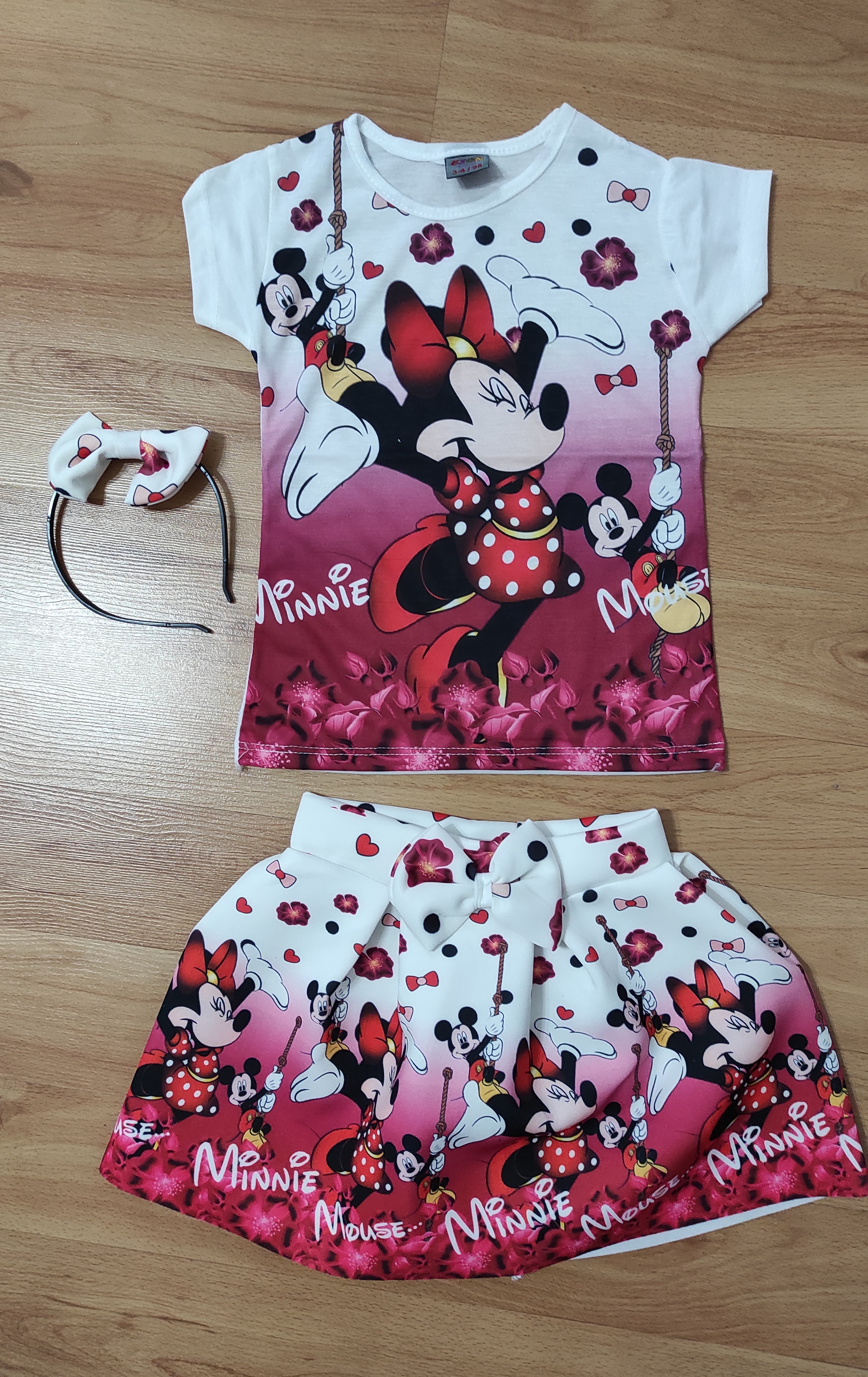 Komplet Minnie Summer s čelenkou 