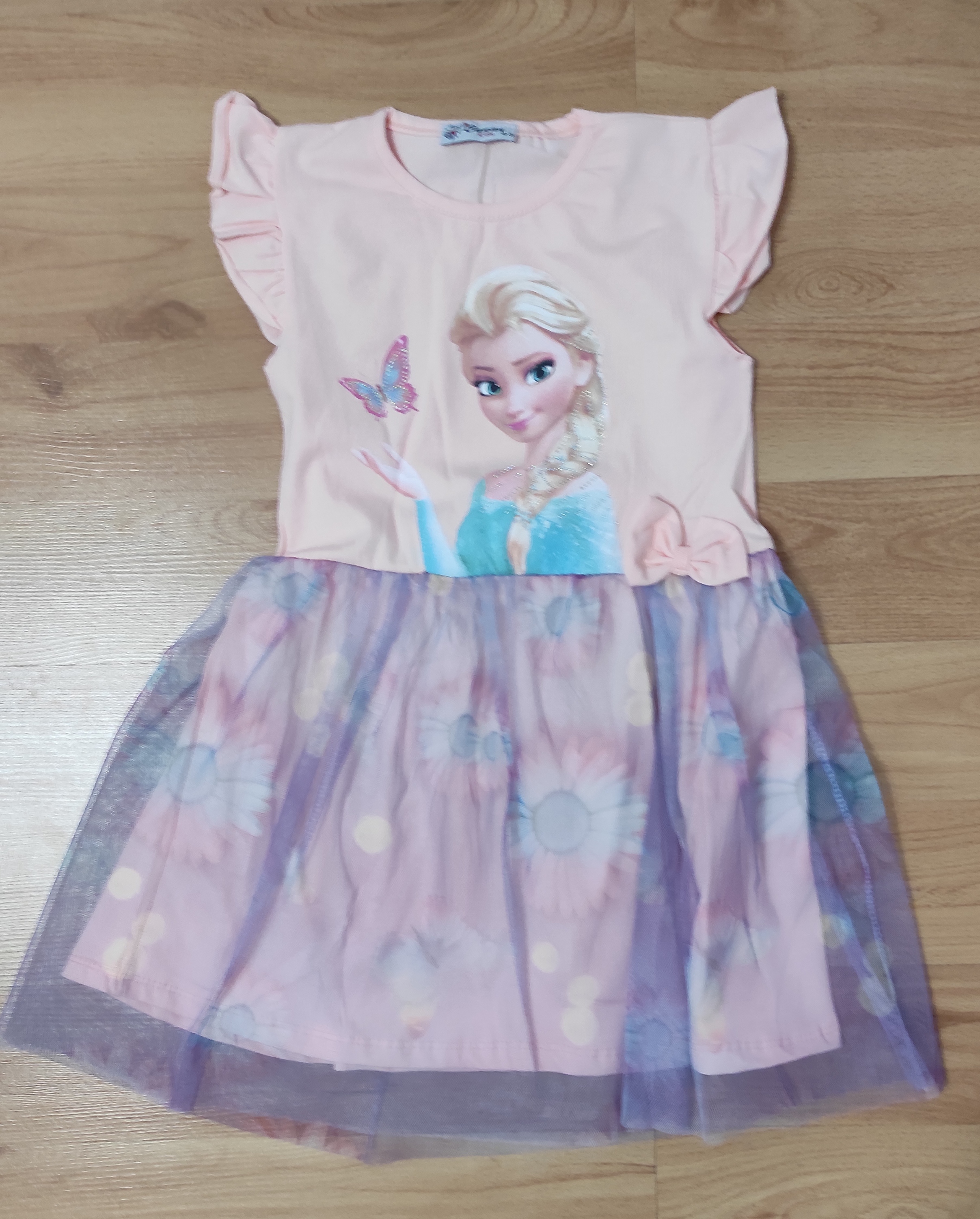 Šaty Sweet Elza meruňkové/fialová 