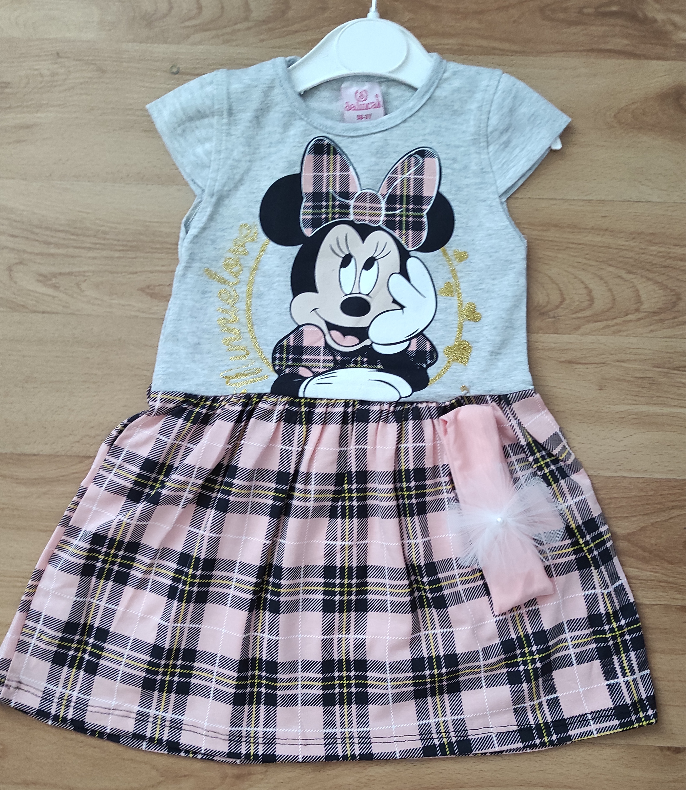 Šaty Minnie Kiss s čelenkou sv.ružová