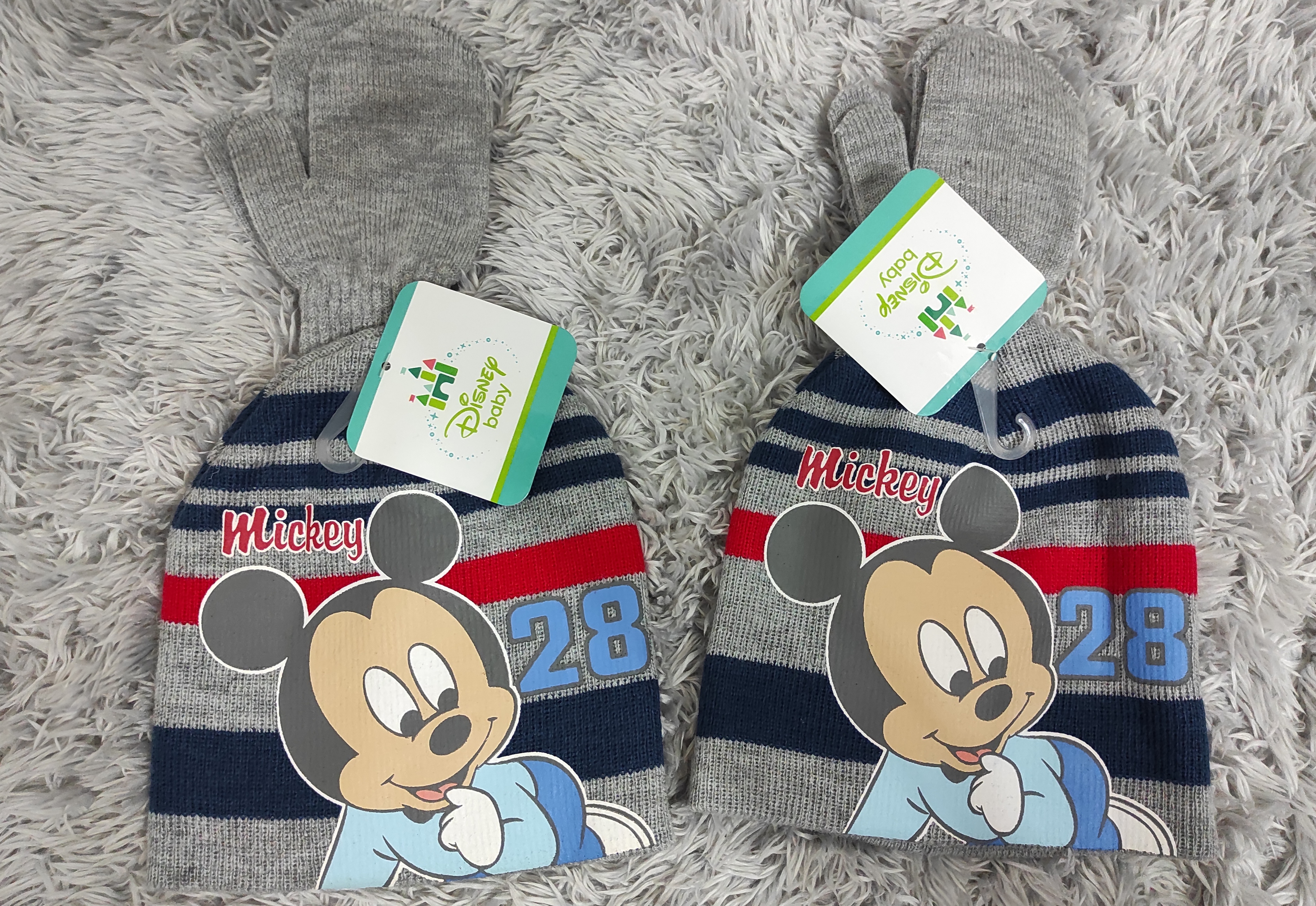 Čepice a rukavice Mickey vel.48 a 50