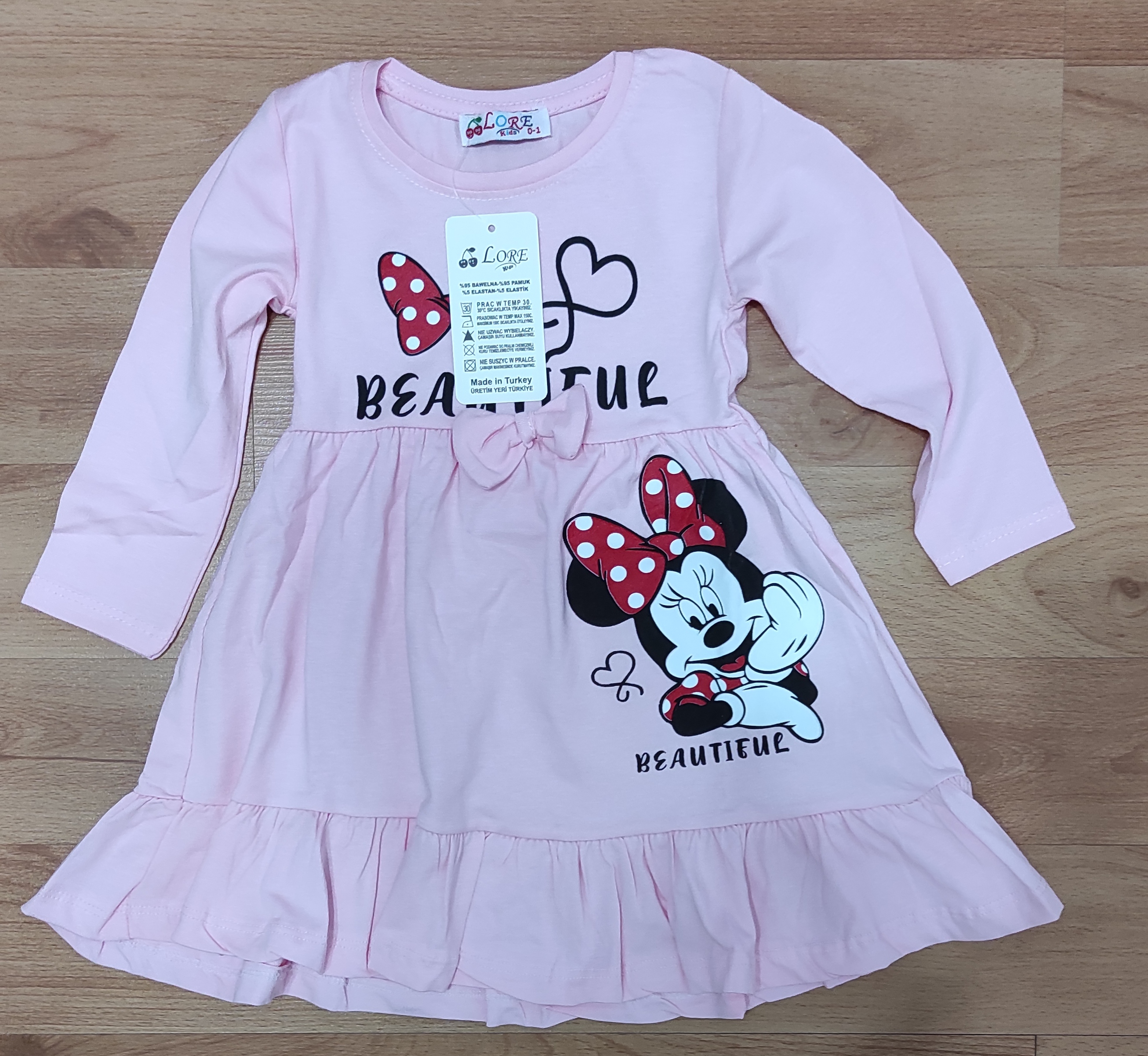 Šatičky Minnie Beautiful love sv.ruzova
