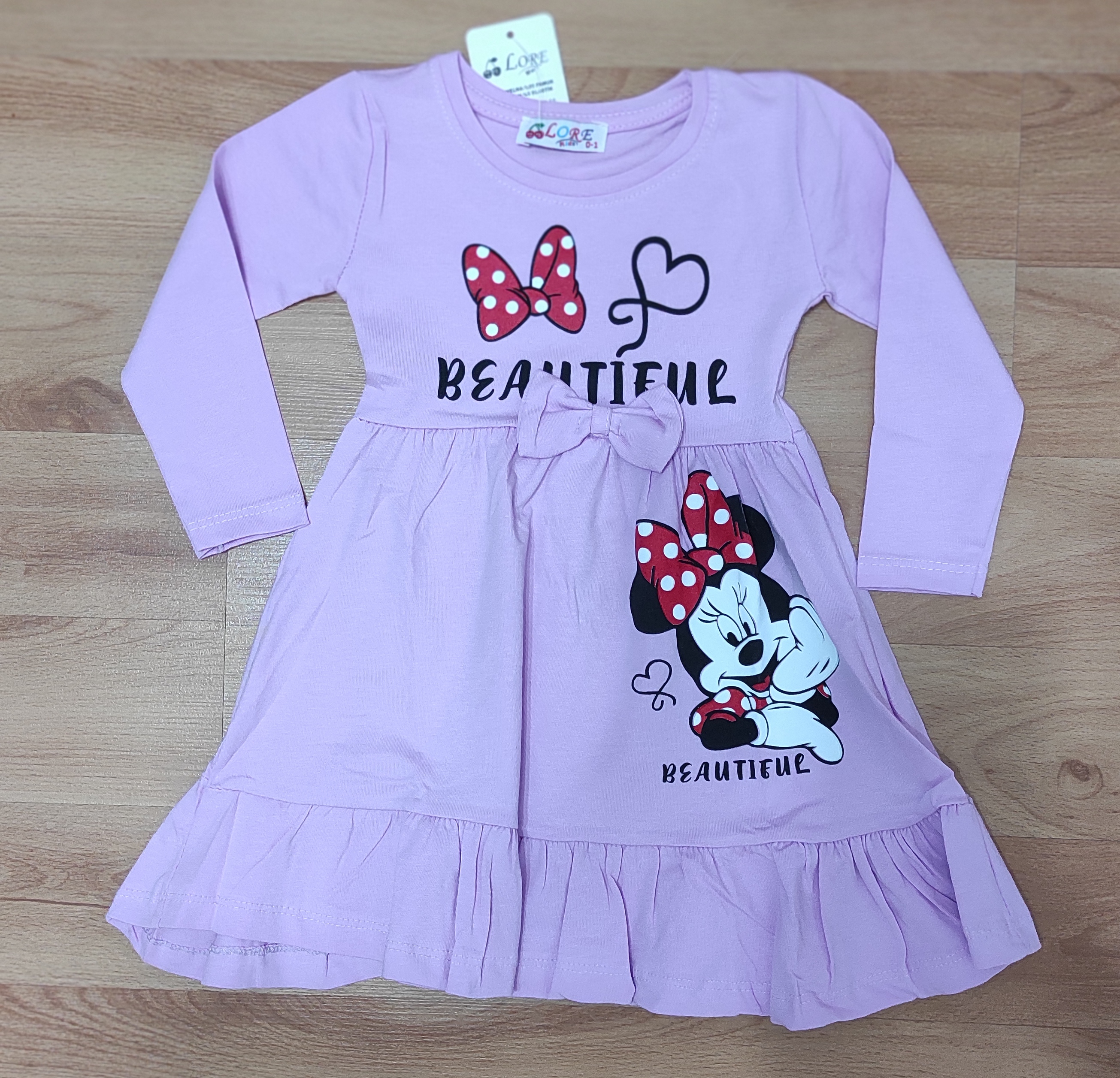 Šatičky Minnie Beautiful love fialová 