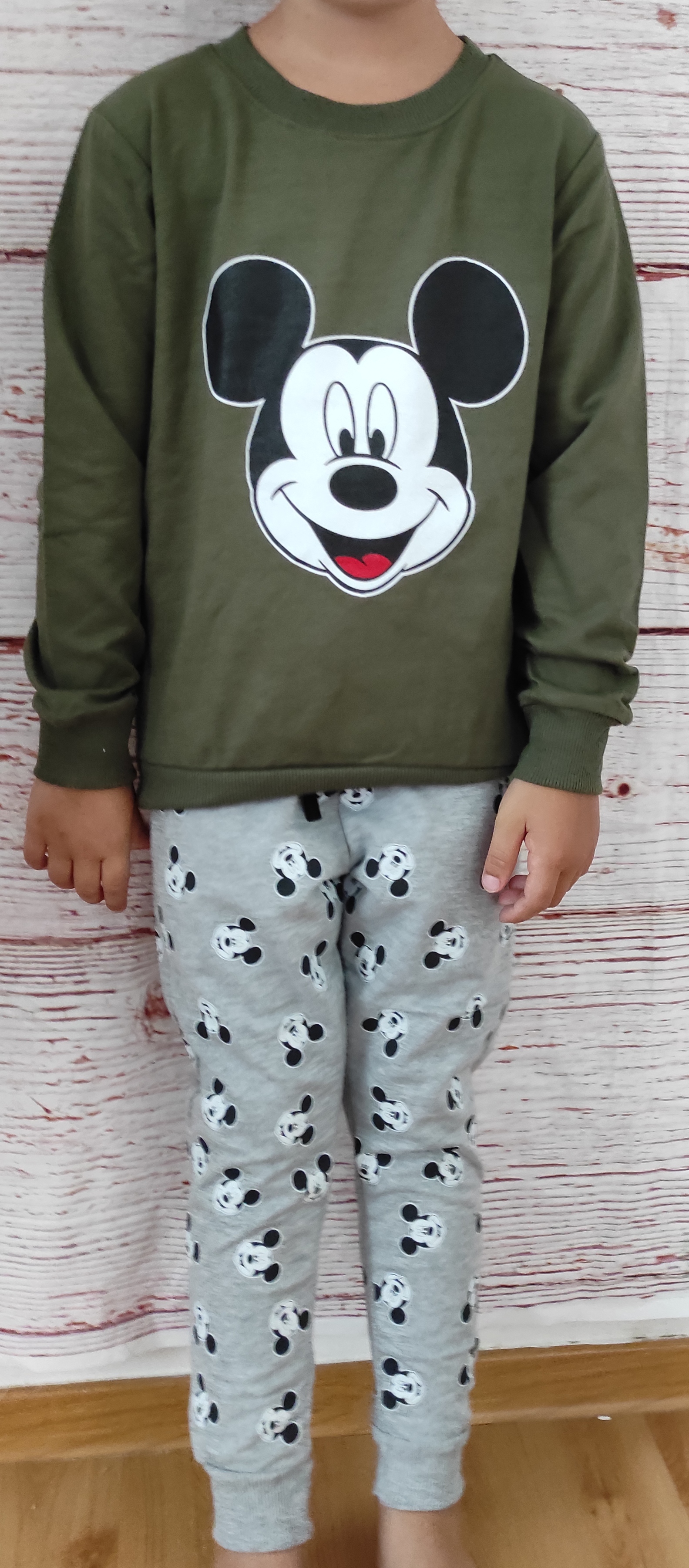 Tepláková souprava Mickey khaki