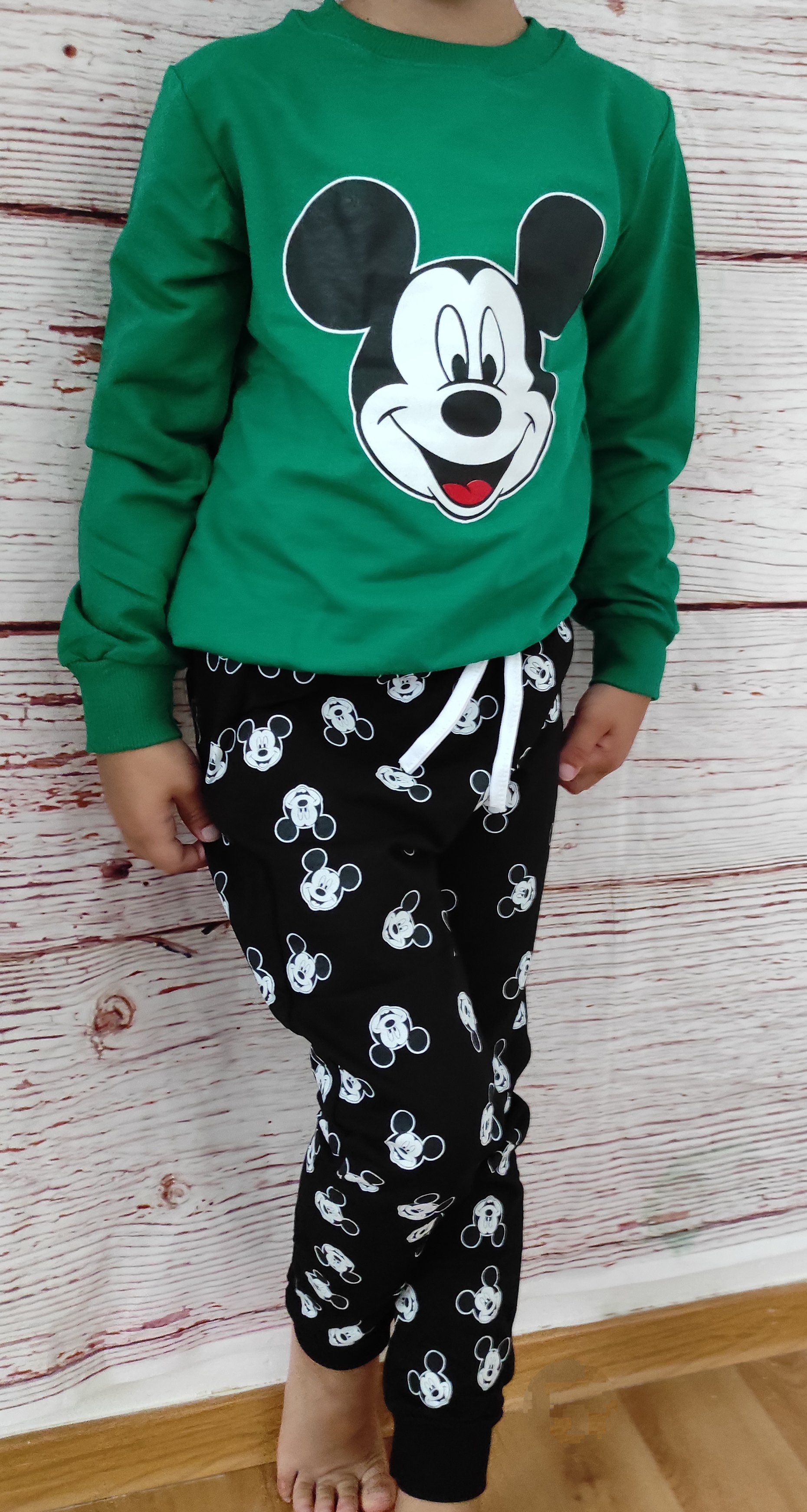 Tepláková souprava Mickey zelená 