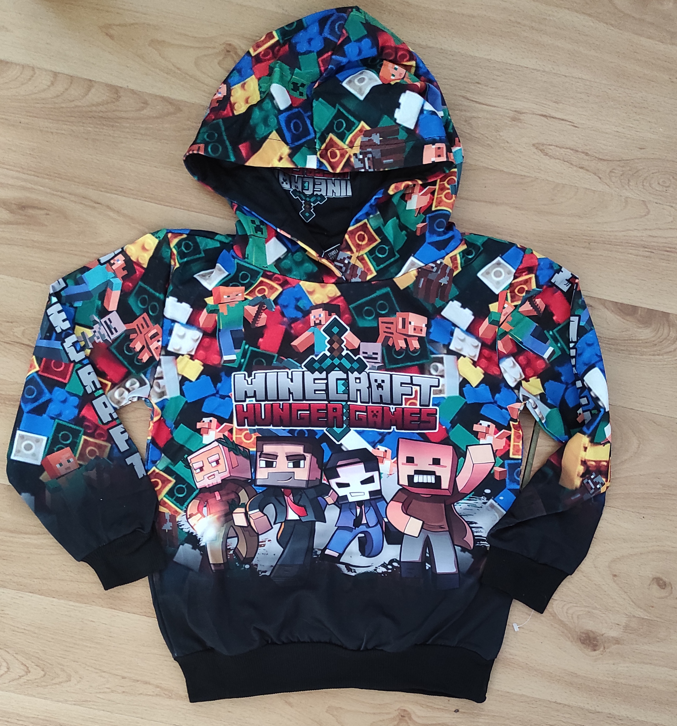 Mikina Minecraft s kapucí 