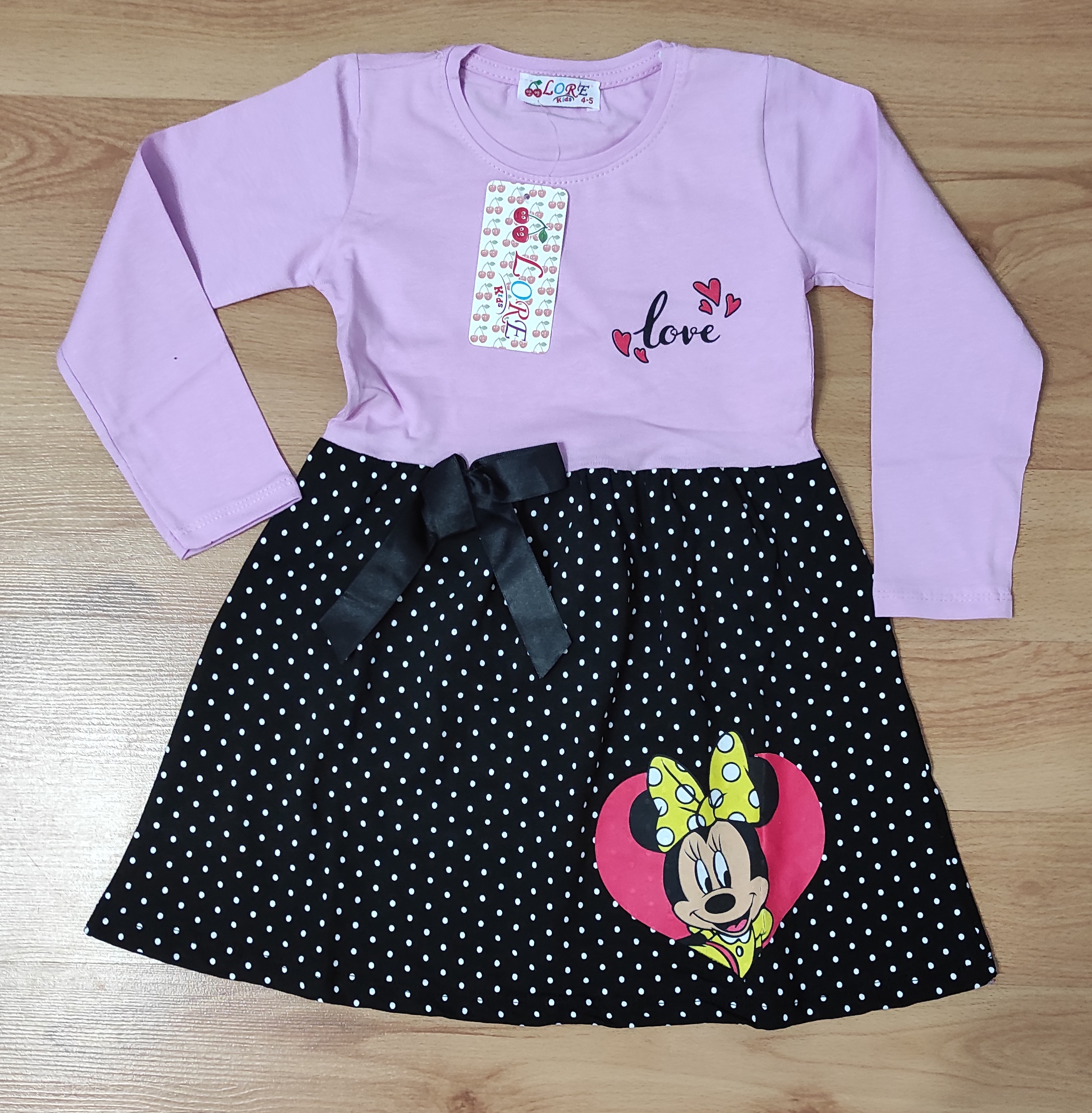 Šaty Minnie bow fialová 