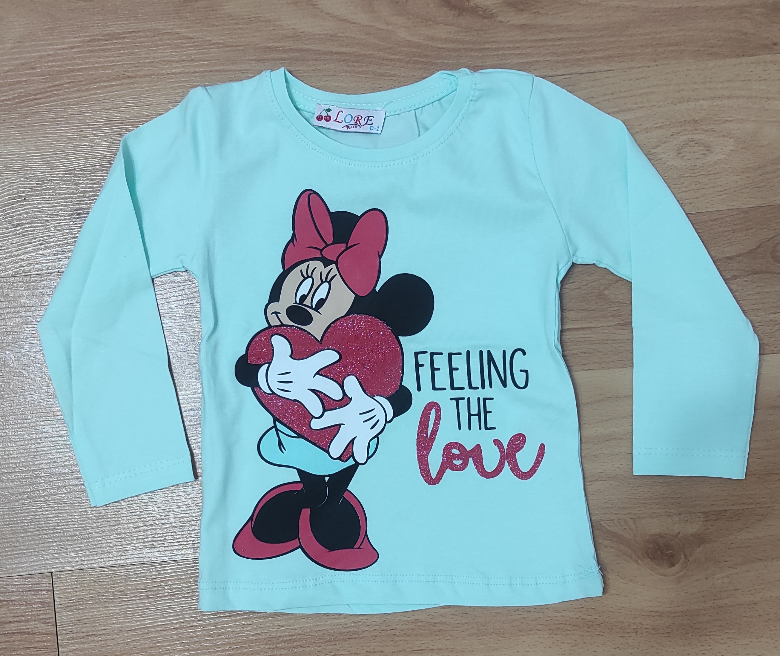 Tričko Minnie Feeling in love mint