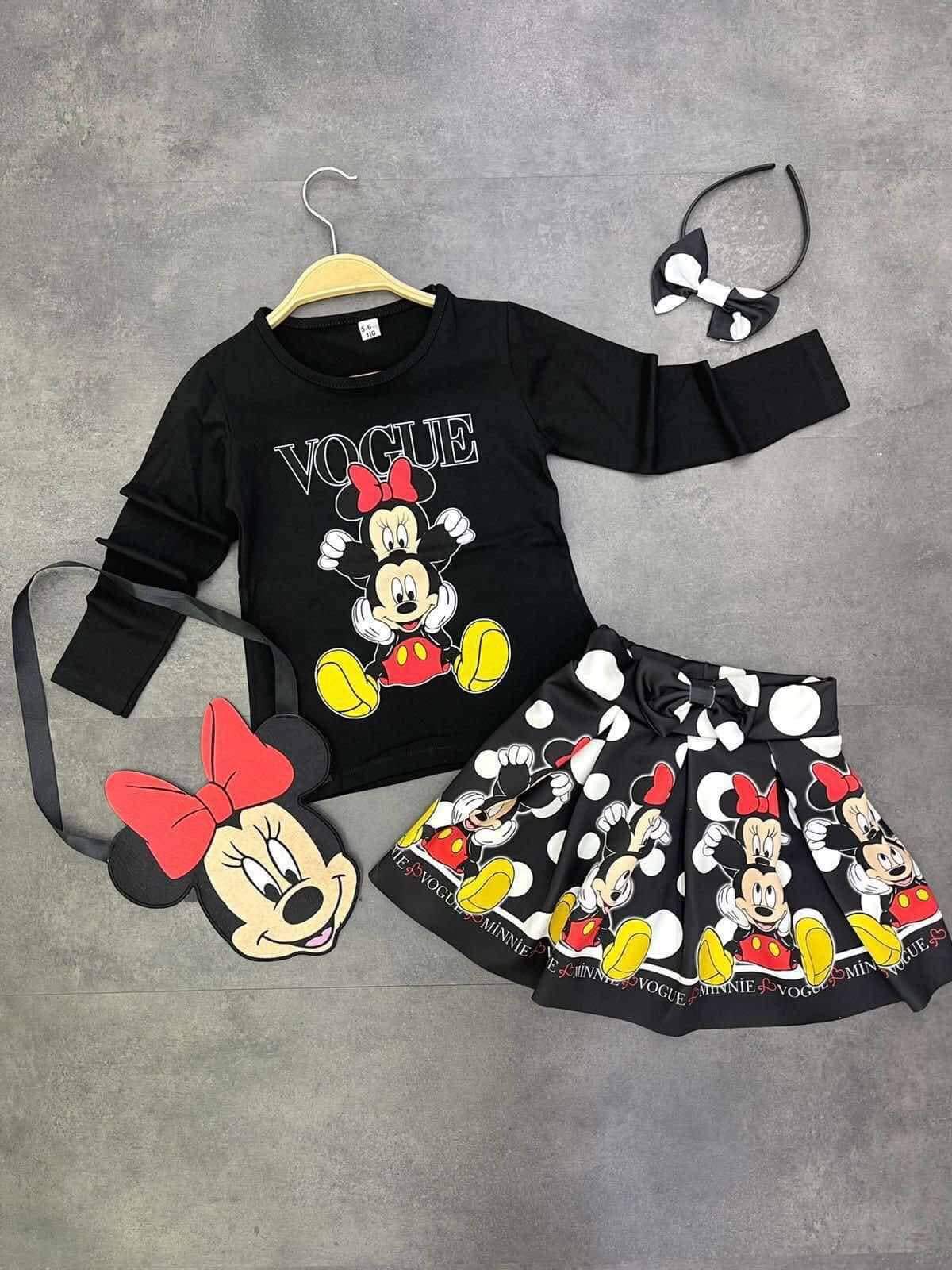 Komplet Minnie se sukýnkou Vogue černá 