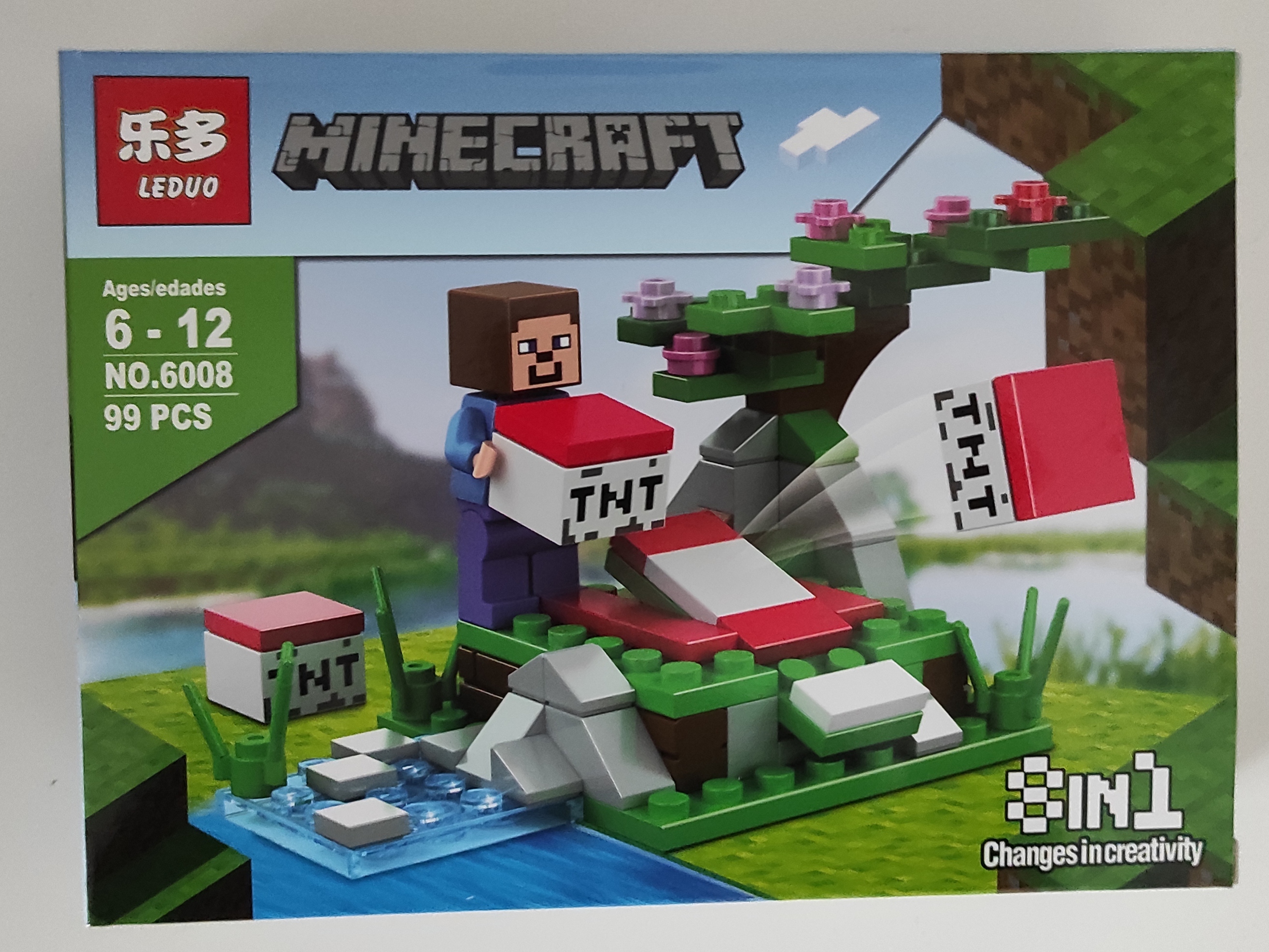 Stavebnice Minecraft 99 dílků No.6008
